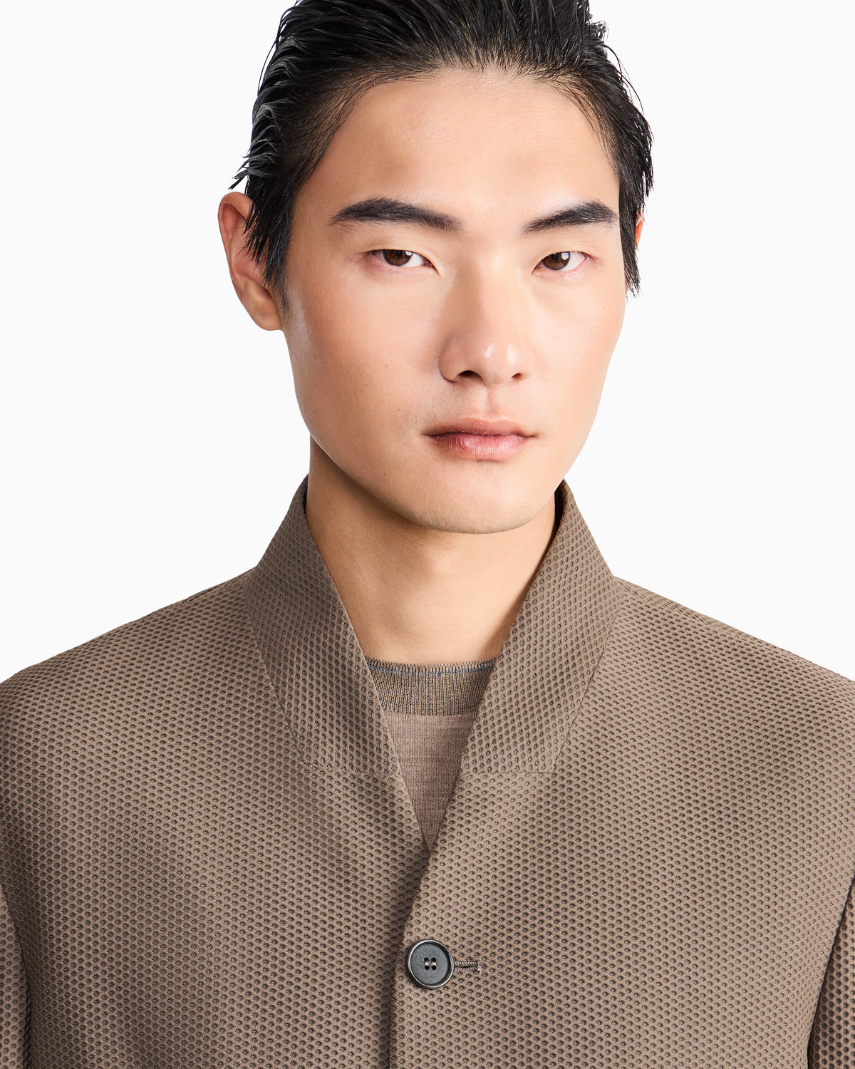 Blazer regular fit in hi-tech warp knitted honeycomb