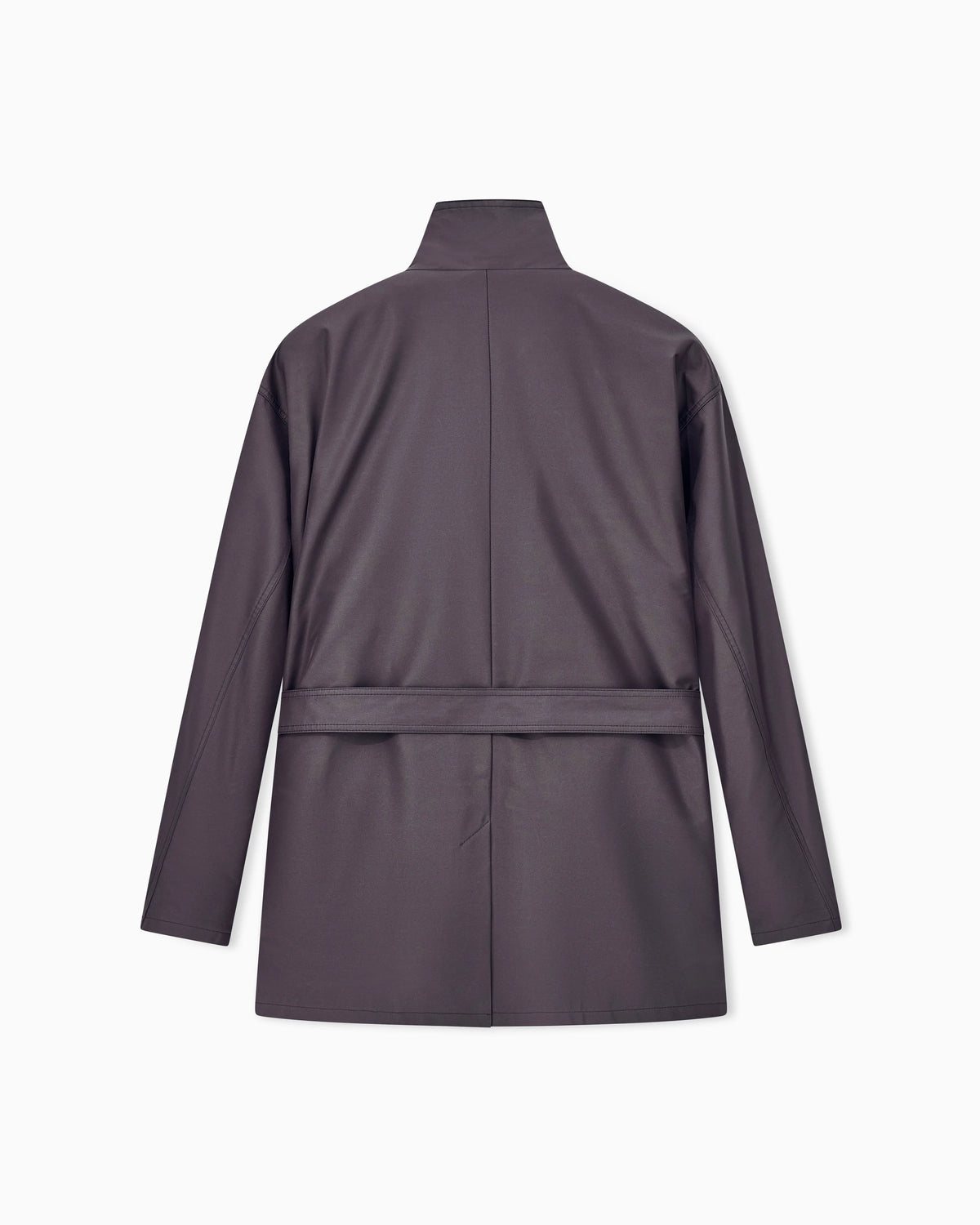 Caban coat regular fit in three-layer silk twill