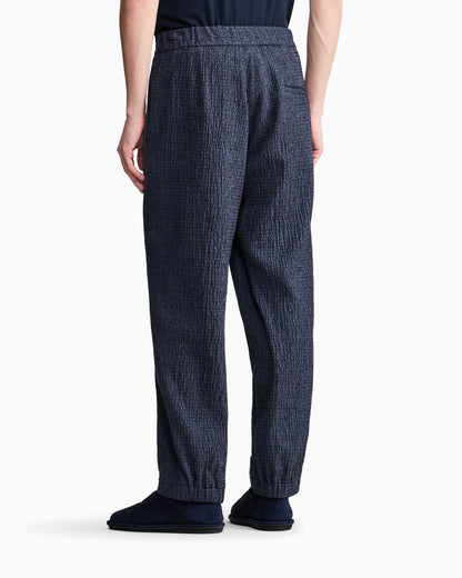 Trouser Soft regular fit froissè wool silk cashmere