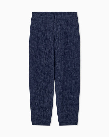Trouser Soft regular fit froissè wool silk cashmere