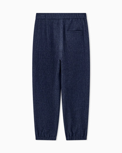 Trouser Soft regular fit froissè wool silk cashmere