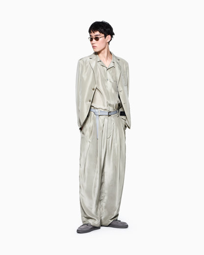 Shirt oversized in silk habotai with cupro lining