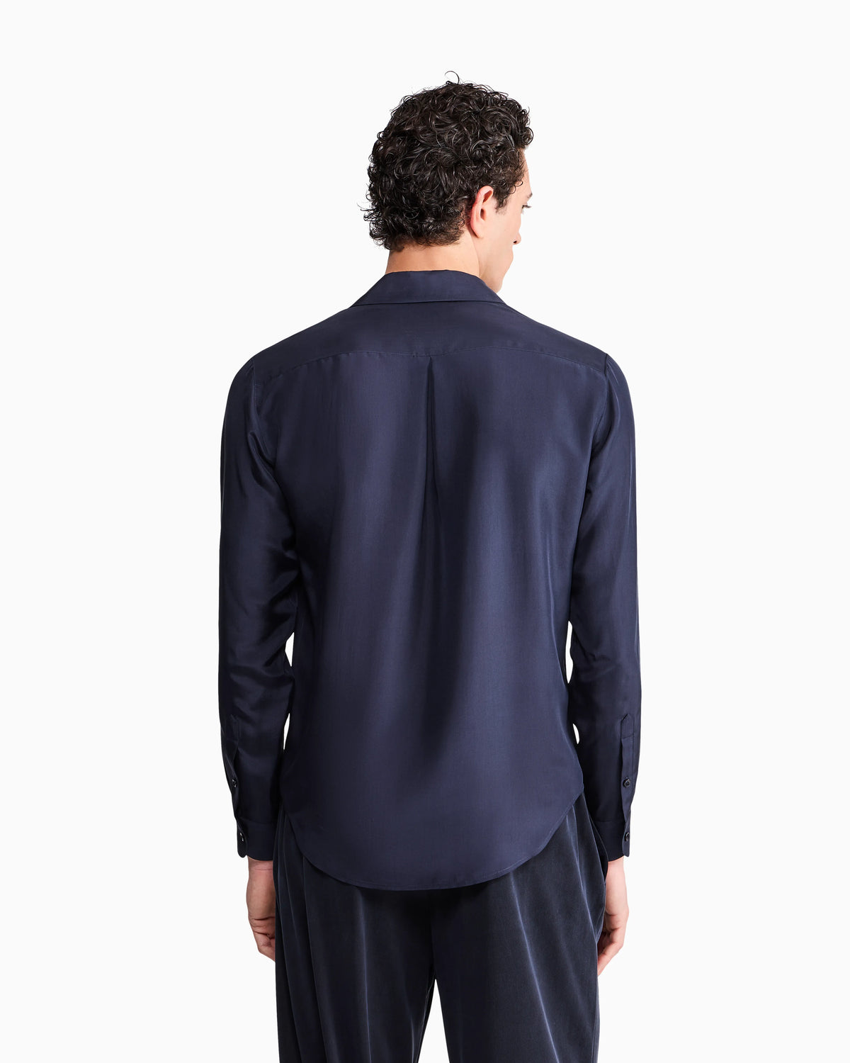 Shirt oversized in silk habotai with cupro lining
