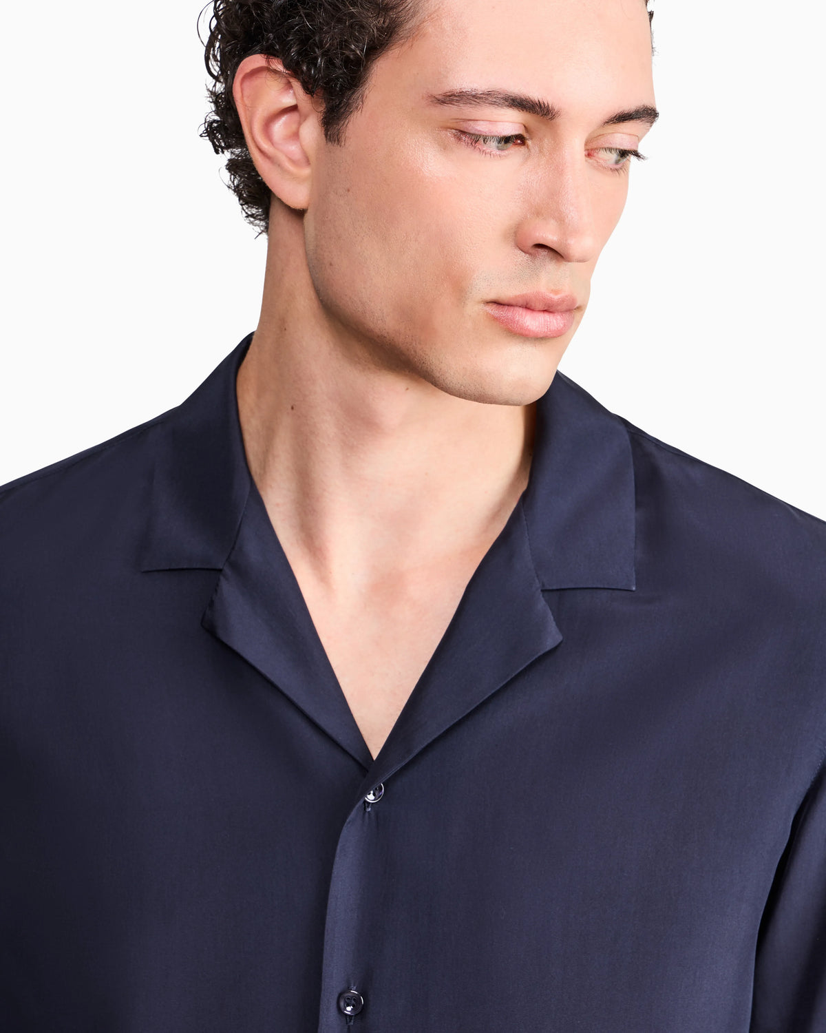 Shirt oversized in silk habotai with cupro lining