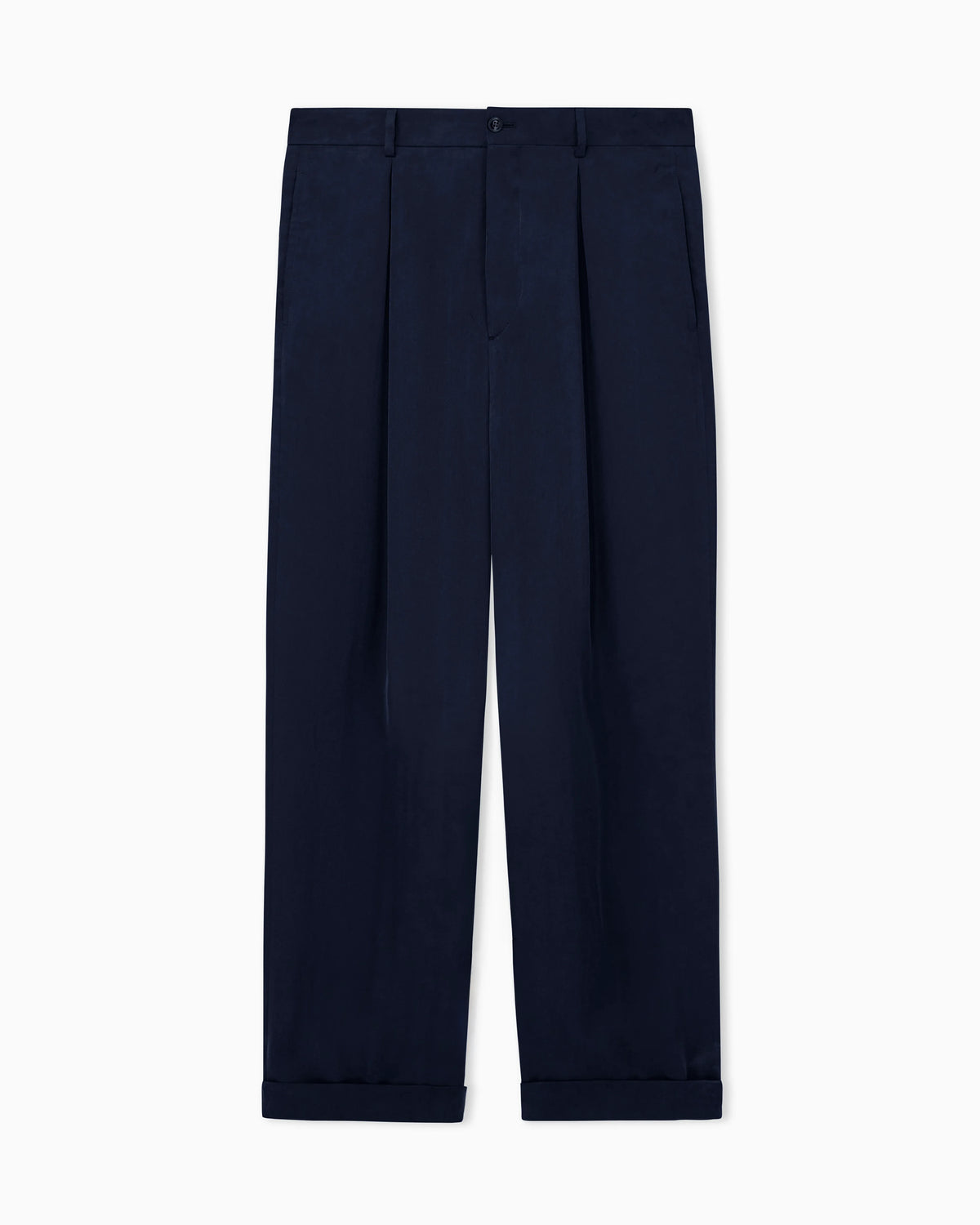 Trousers oversized fit in lightweight lyocell satin