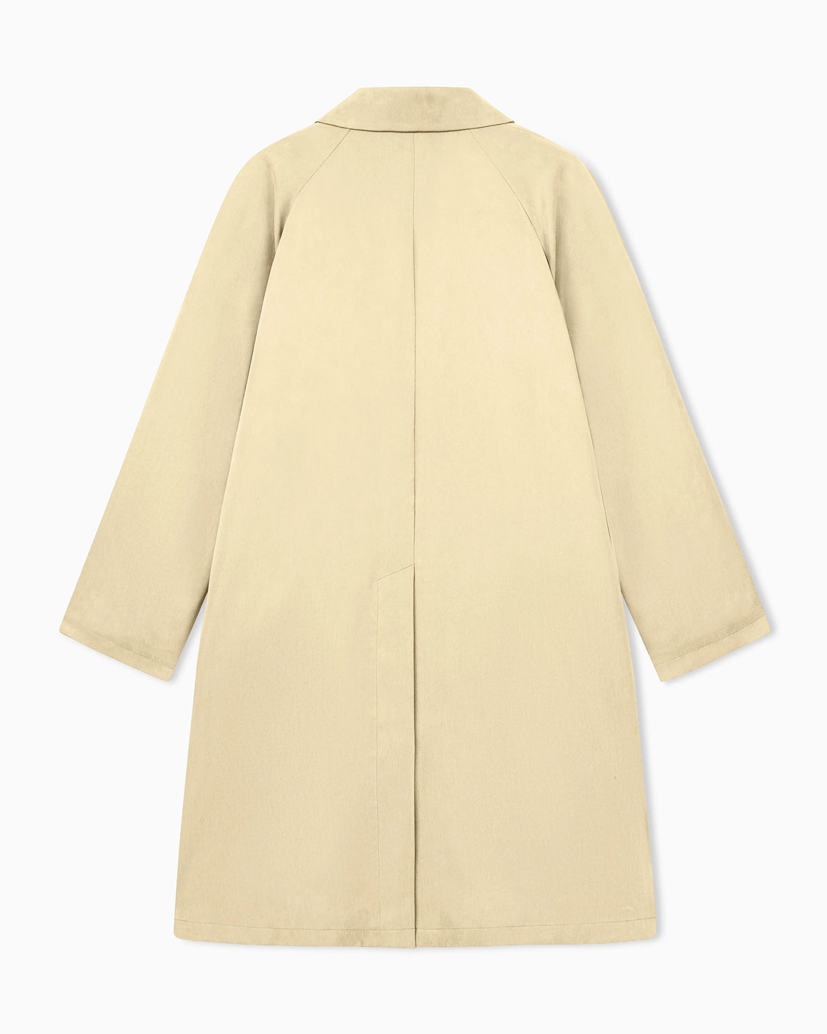 Trench coat oversized fit washed lyocell poplin