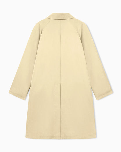 Trench coat oversized fit washed lyocell poplin