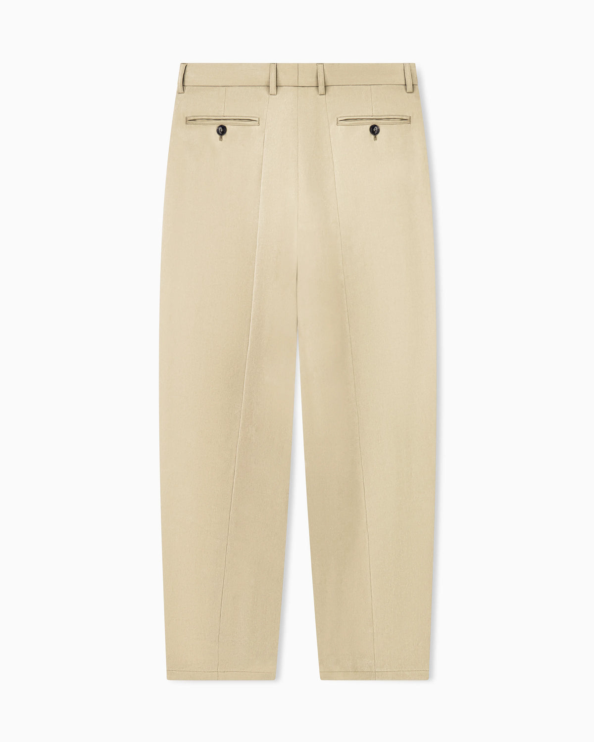 Trouser regular fit washed lyocell poplin