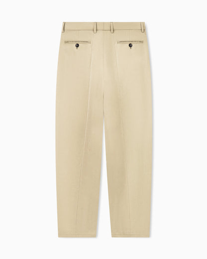 Trouser regular fit washed lyocell poplin