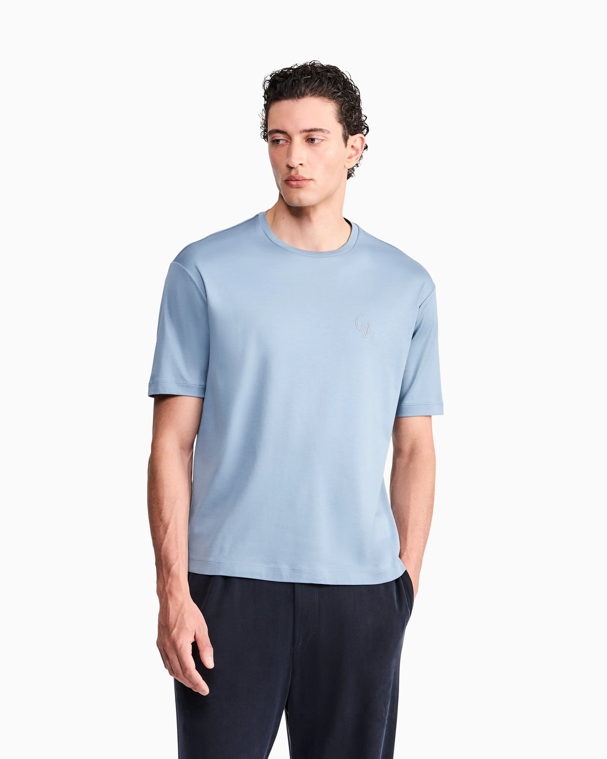T-shirt Regular fit organic cotton interlock jersey