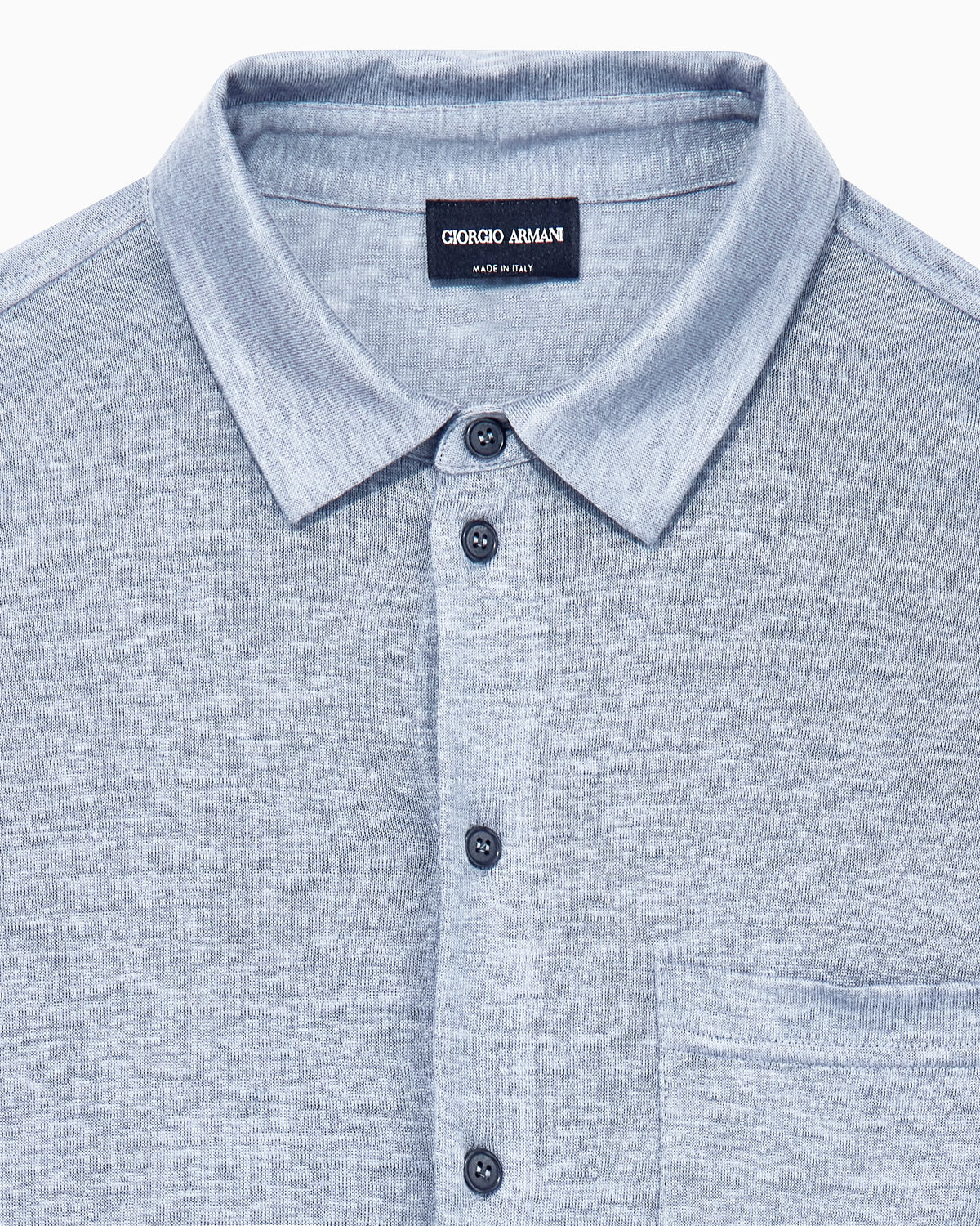 Shirt regular fit in pure linen single jersey