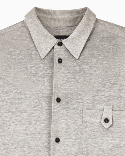 Shirt oversized in pure linen single jersey