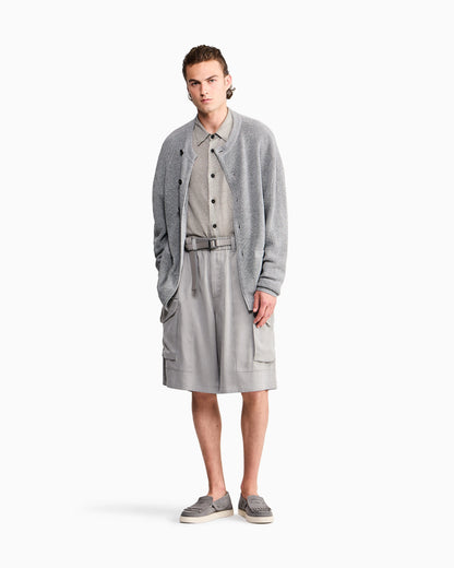 Shirt oversized in pure linen single jersey