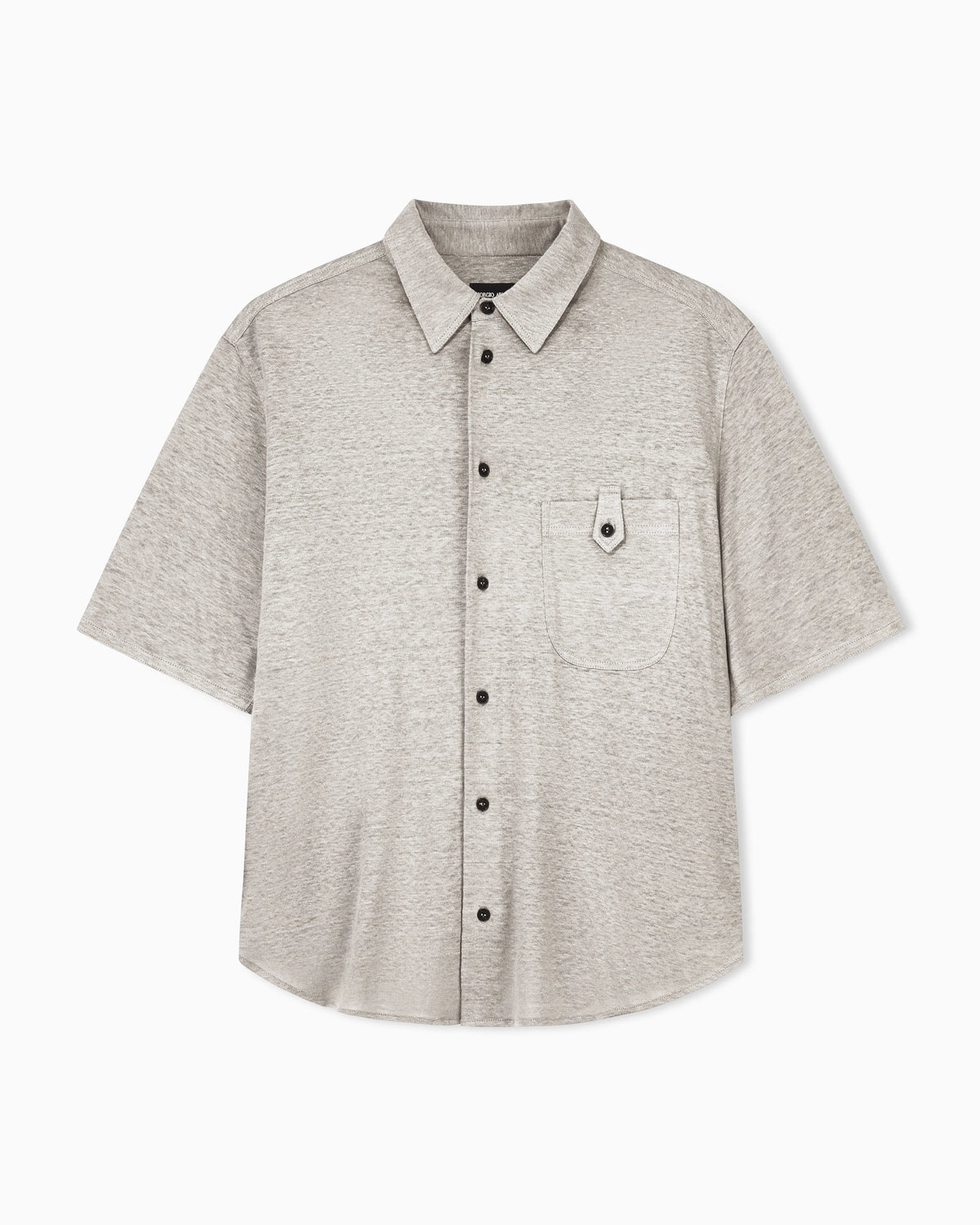 Shirt oversized in pure linen single jersey