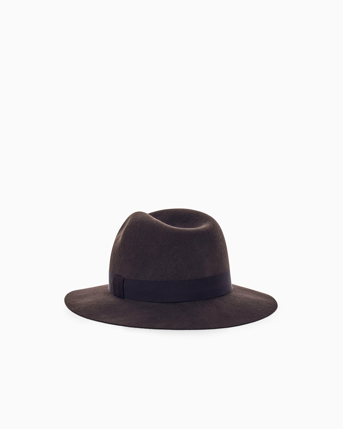 Classic felt hat in virgin wool with an acrylic sweatband