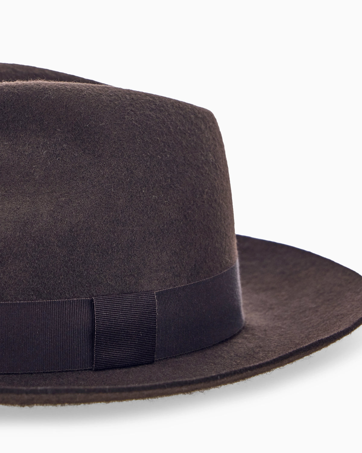Classic felt hat in virgin wool with an acrylic sweatband
