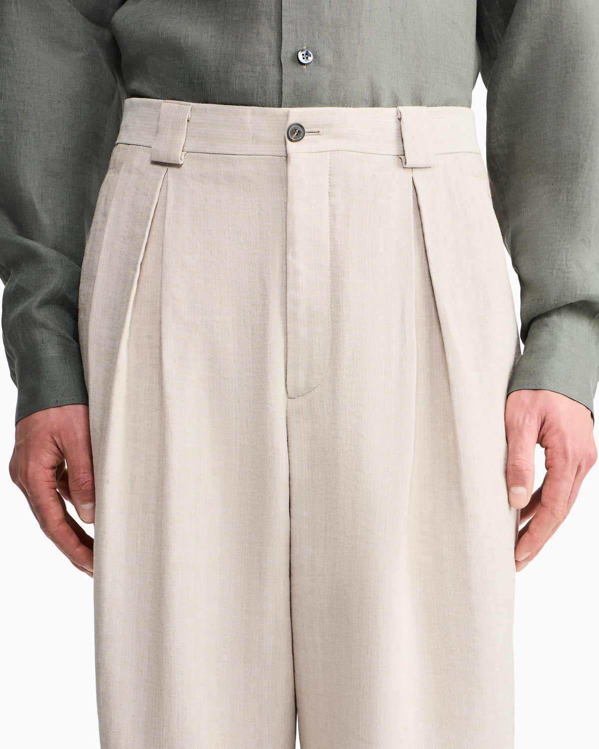Armani/Archivio SS1990 single-pleat trousers