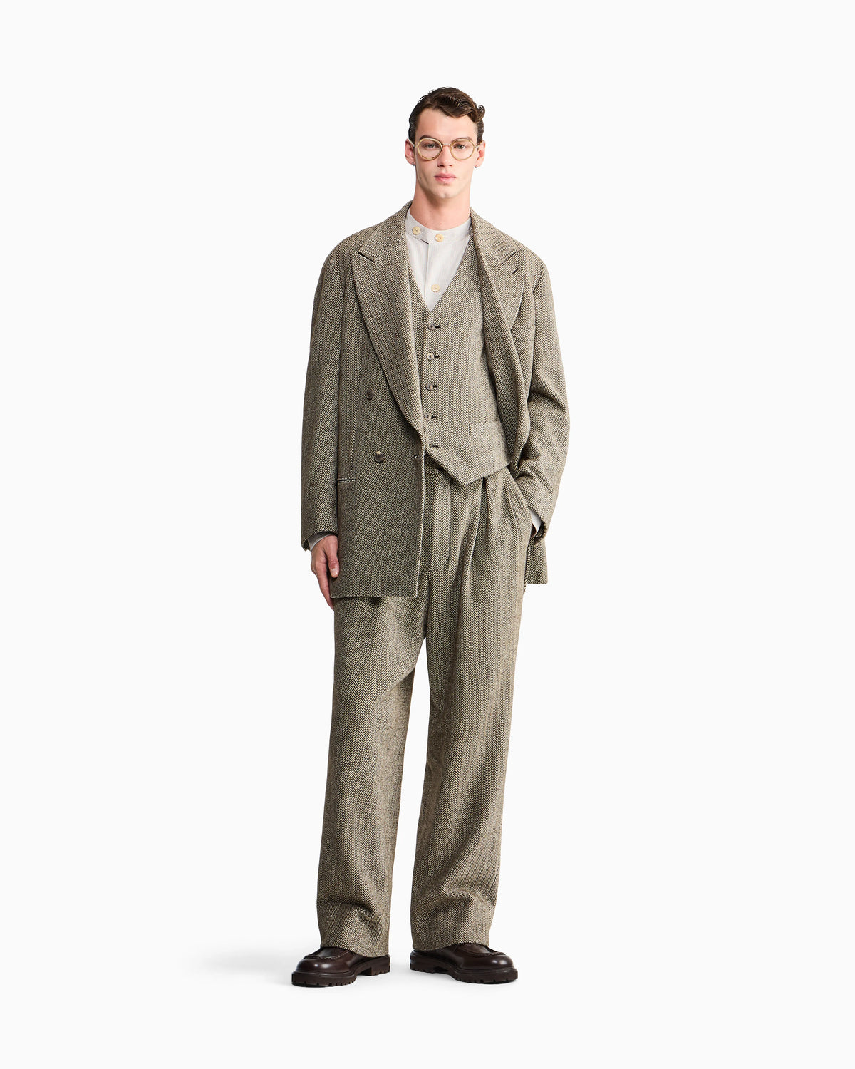 Armani/Archivio FW1990 single-breasted waistcoat
