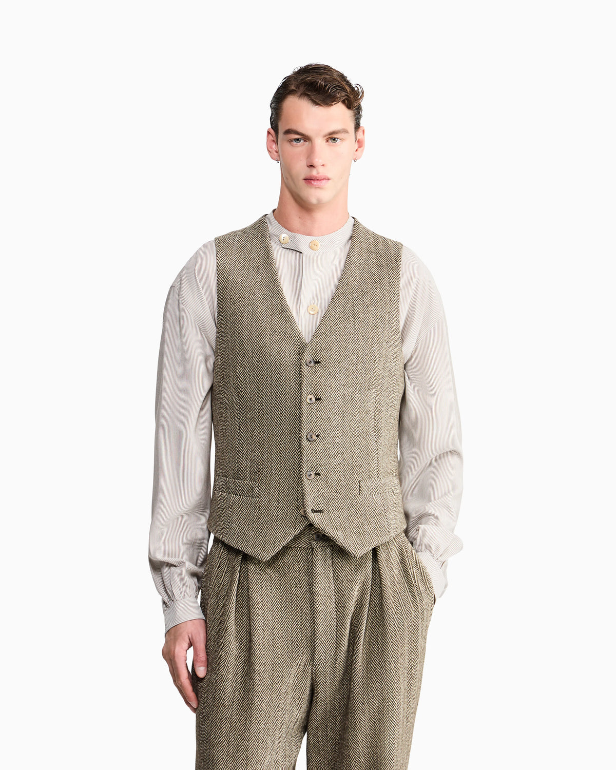 Armani/Archivio FW1990 single-breasted waistcoat