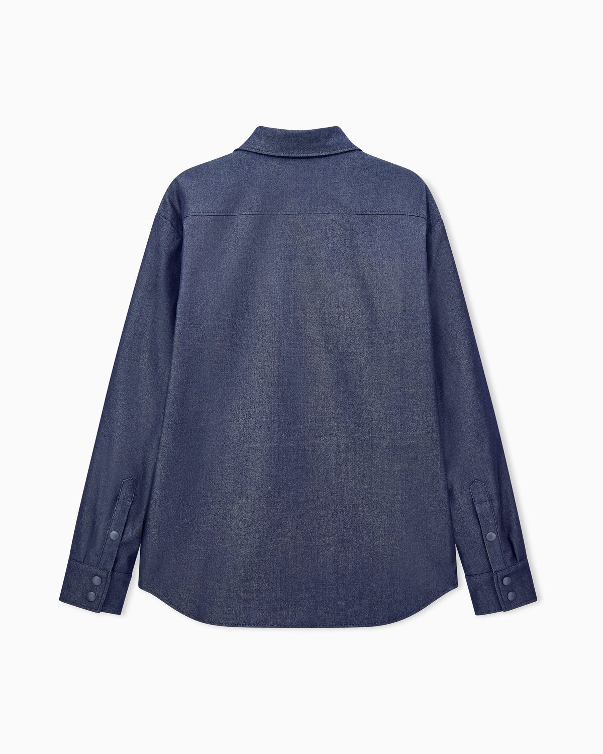 Blouson jacket oversized in silk blend denim twill