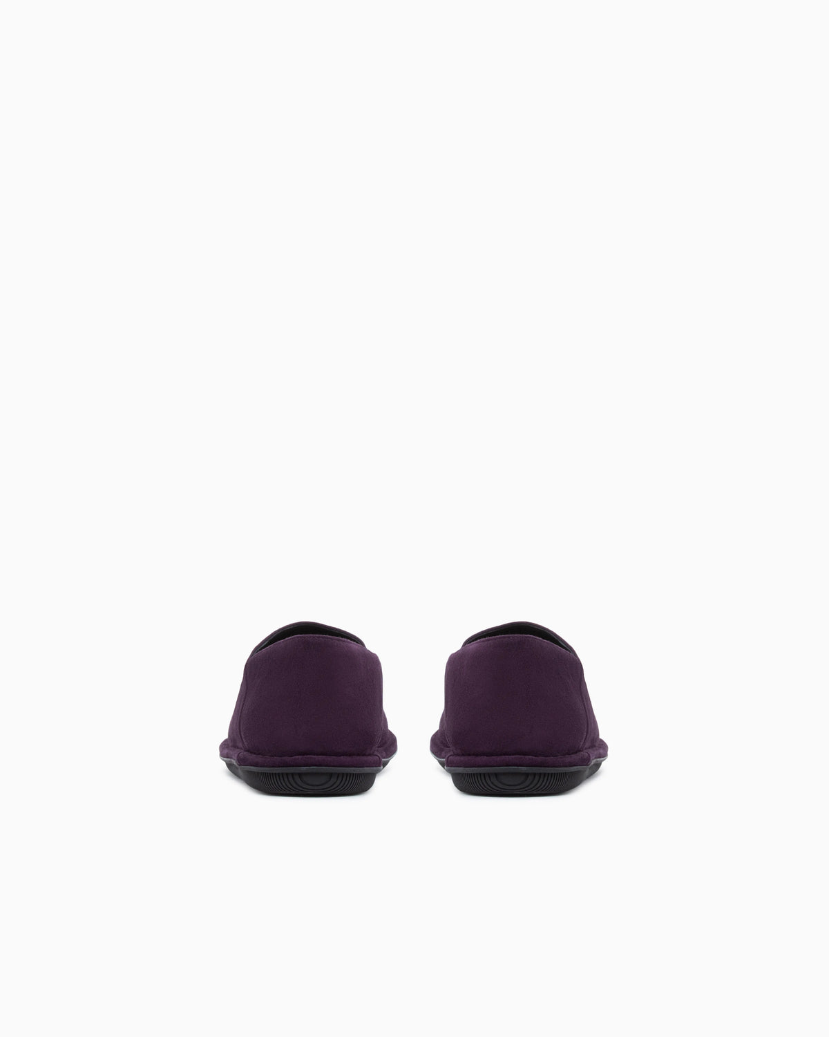 Slippers in suede with leather lining and a rubber sole