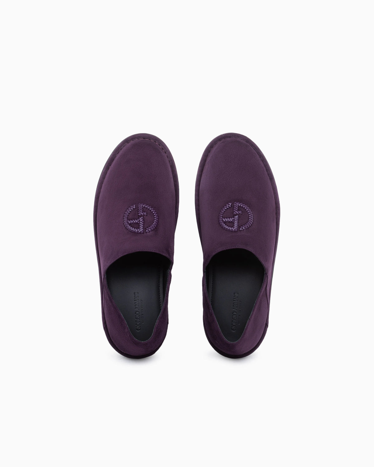Slippers in suede with leather lining and a rubber sole