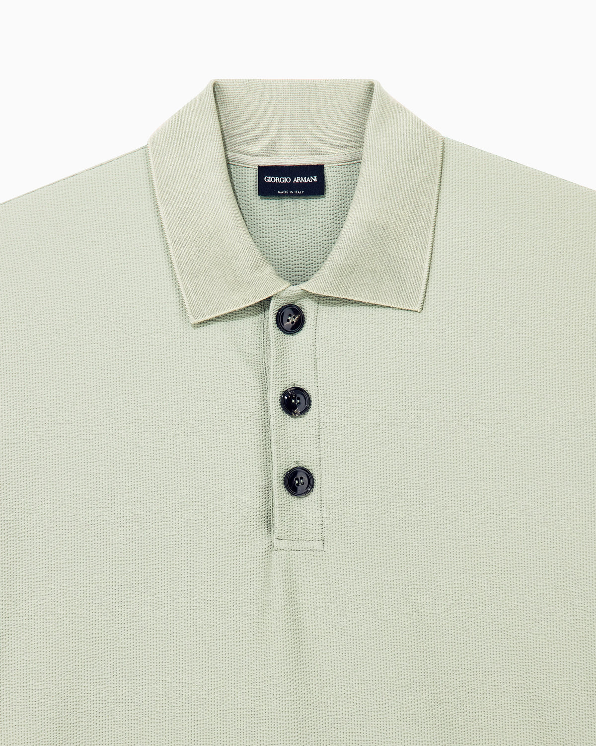 Polo shirt regular fit in technical seersucker
