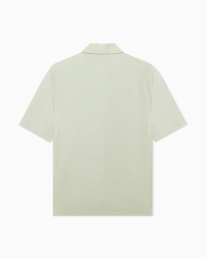 Polo shirt regular fit in technical seersucker