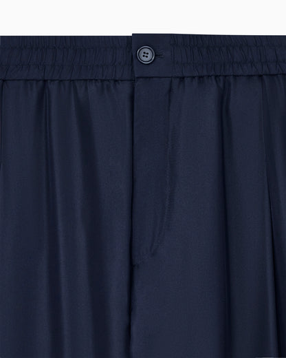 Trouser regular fit silk habotai with cupro lining