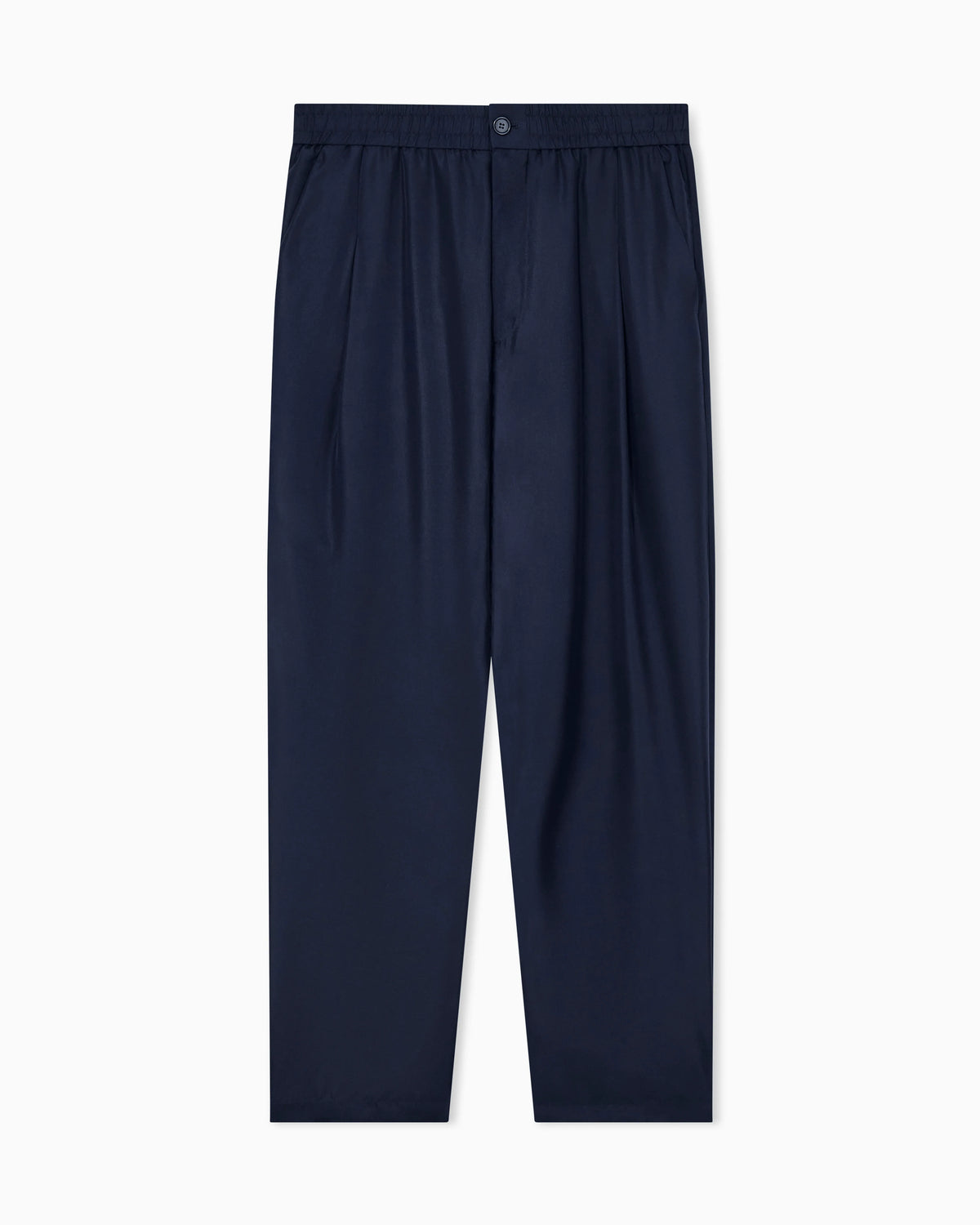 Trouser regular fit silk habotai with cupro lining
