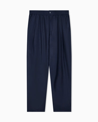 Trouser regular fit silk habotai with cupro lining