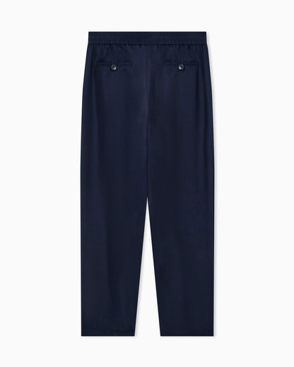 Trouser regular fit silk habotai with cupro lining