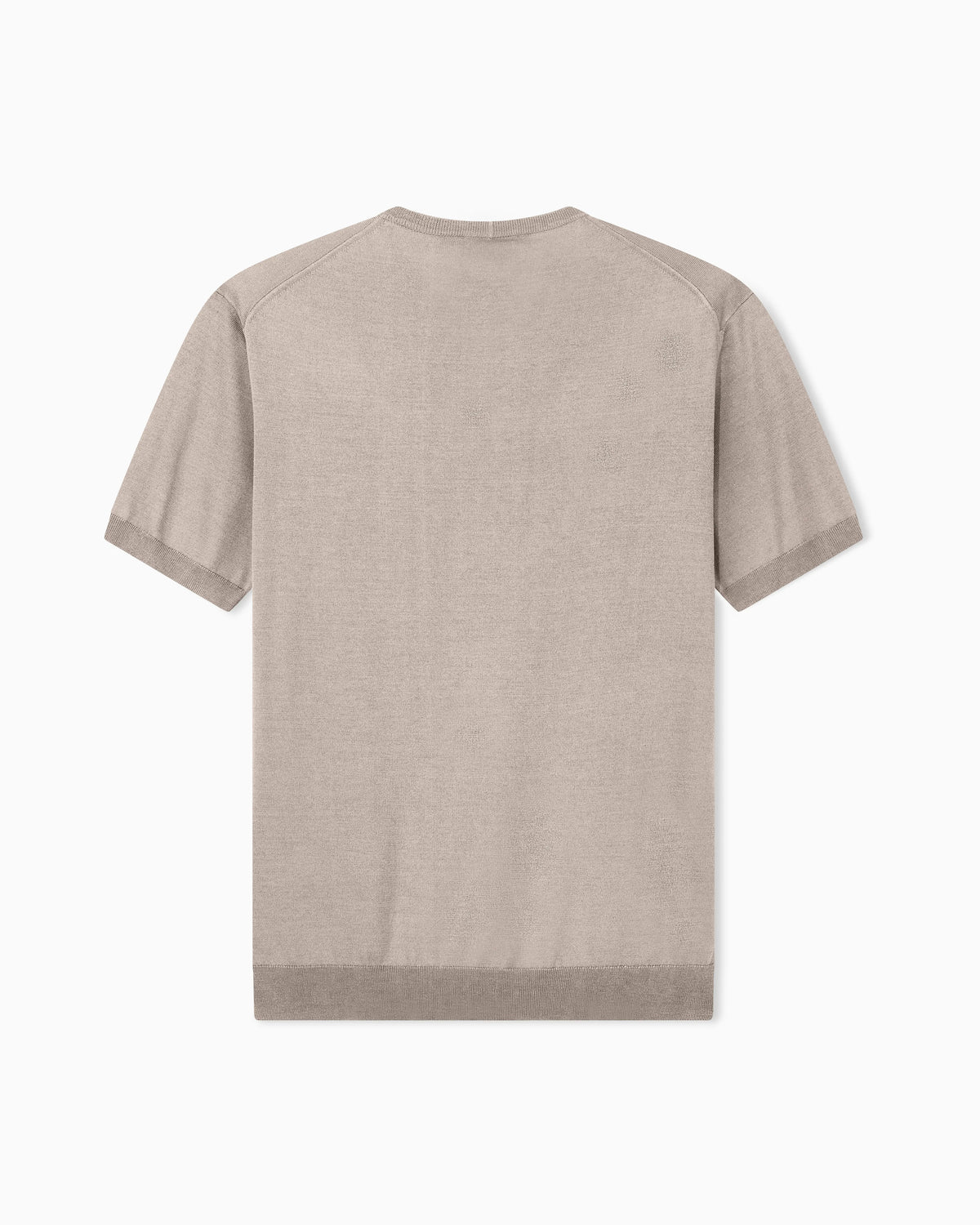 Sweater slim fit in plain knit silk and cotton