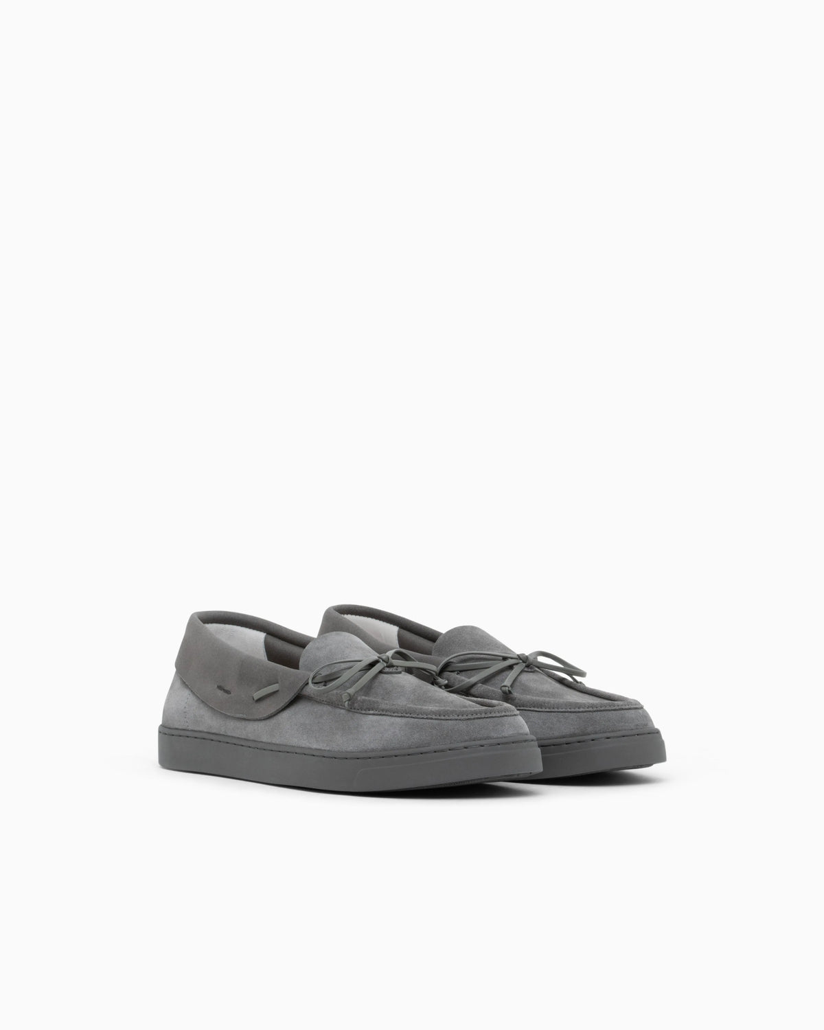 Loafers in suede with rubber soles