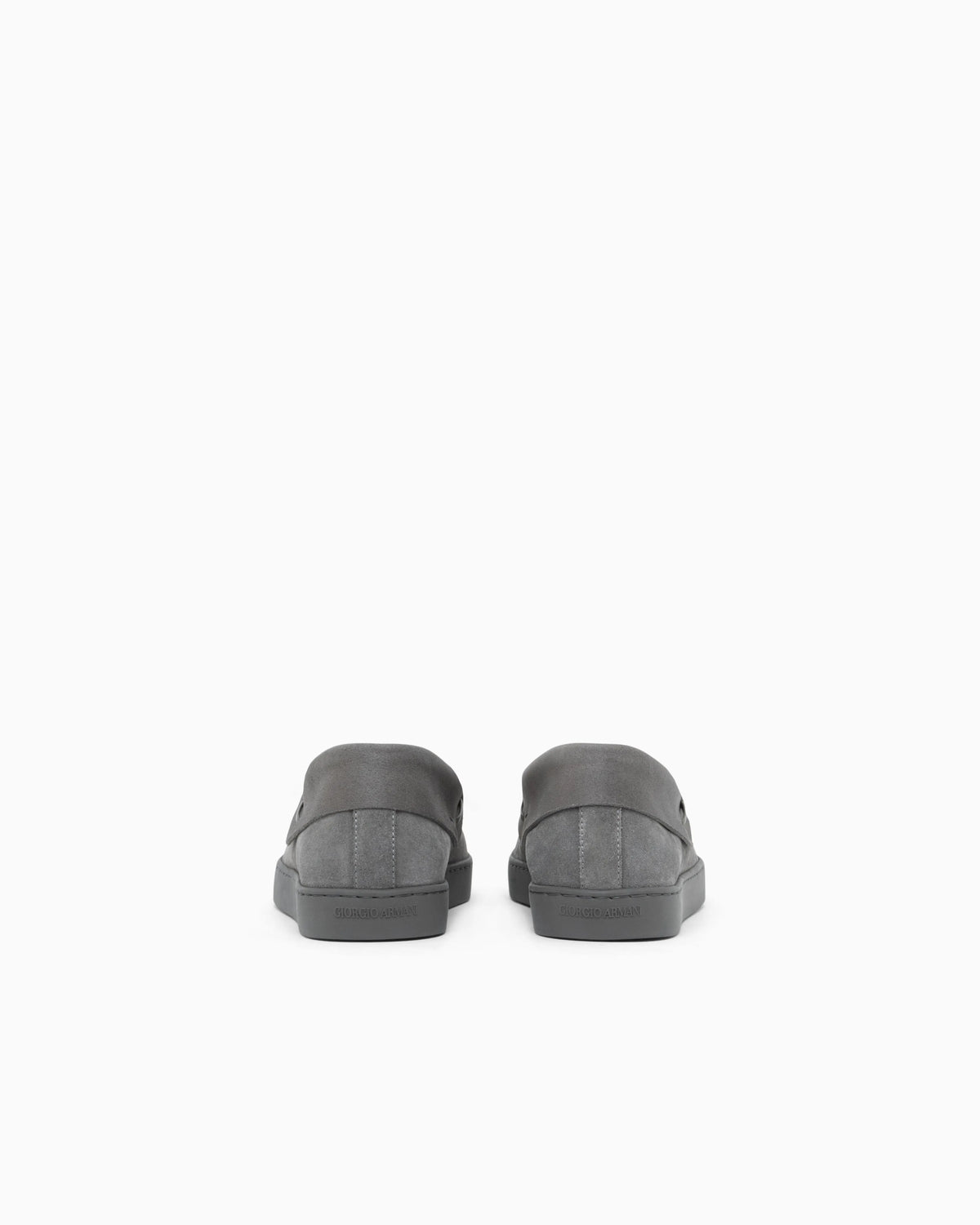 Loafers in suede with rubber soles