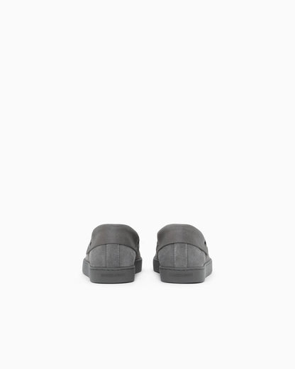 Loafers in suede with rubber soles