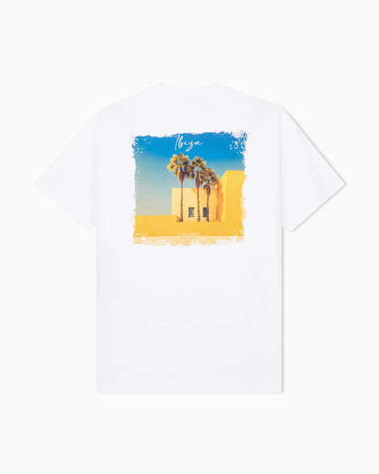 Cotton interlock jersey T-shirt with print on the back