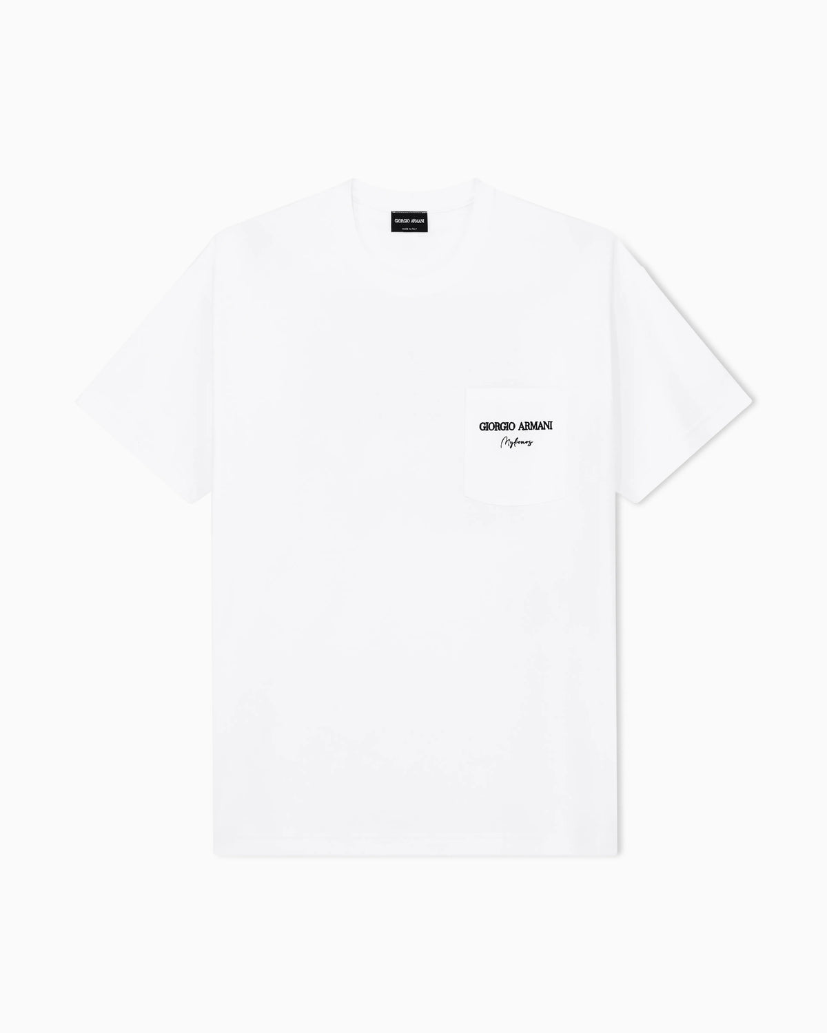 Cotton interlock jersey T-shirt with print on the back