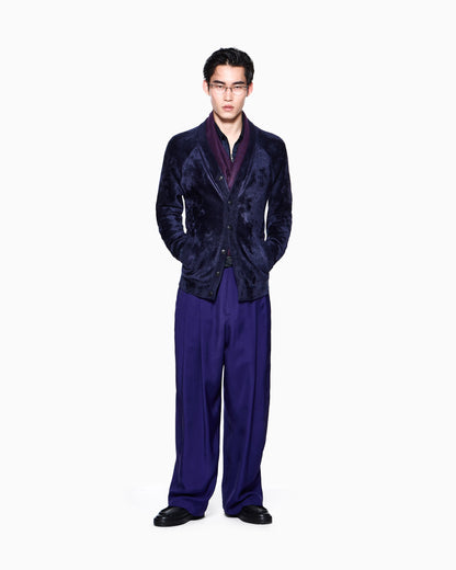 Cardigan regular fit viscose blend with plain knit stitch