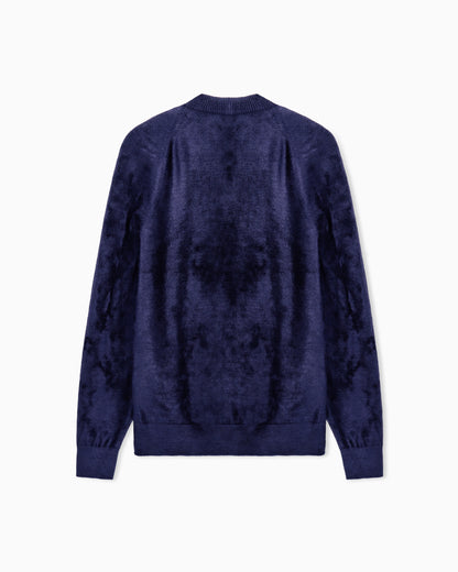 Cardigan regular fit viscose blend with plain knit stitch