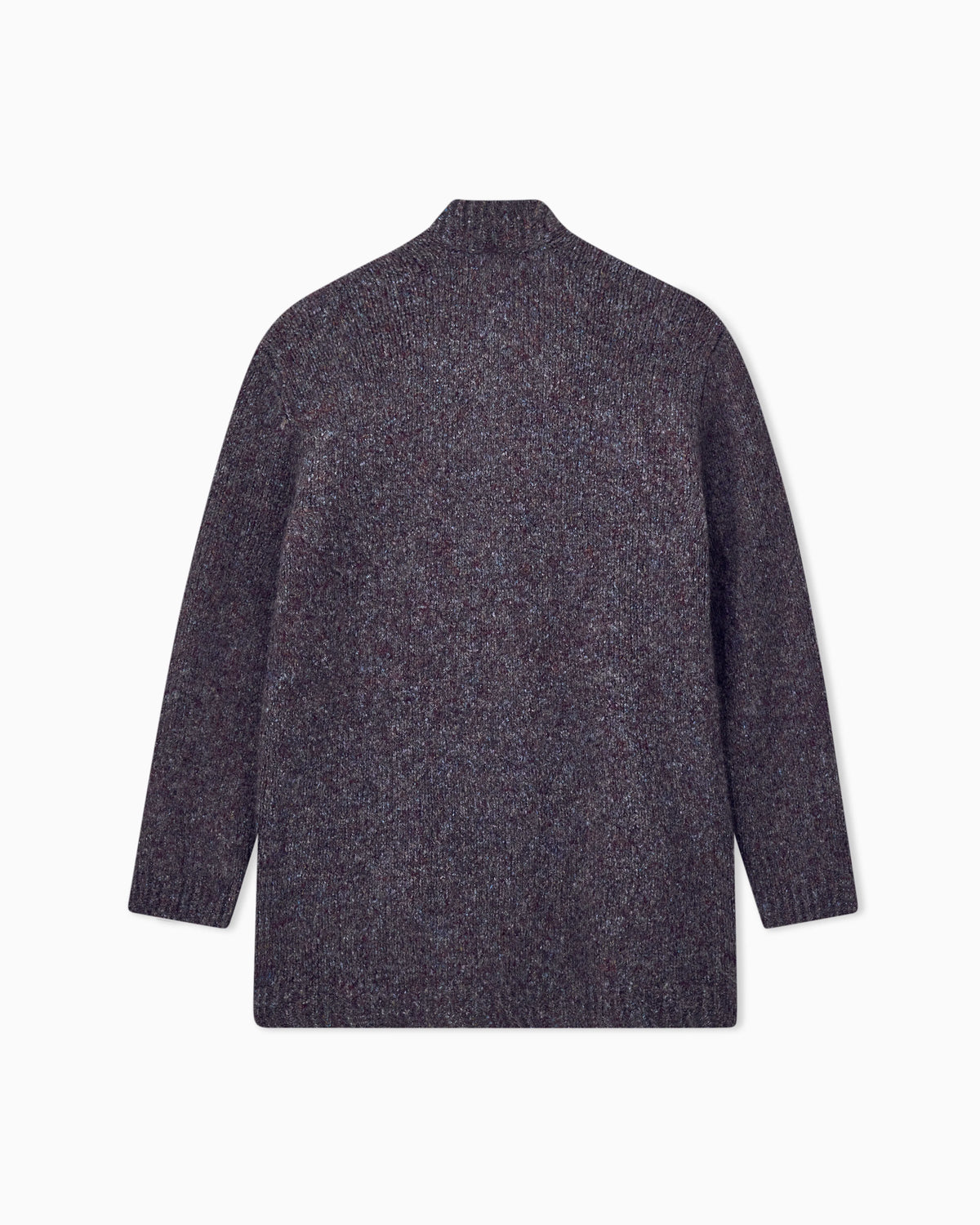 Blazer oversized plain knit in cashmere and silk