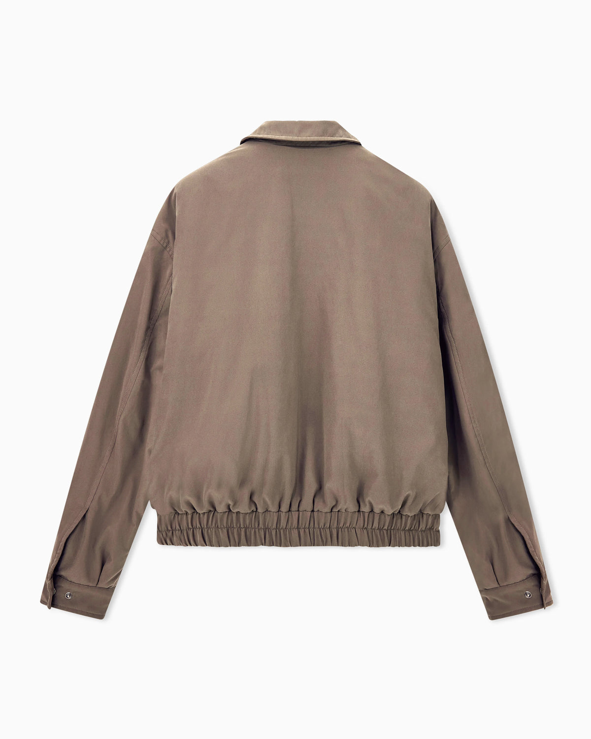 Blouson jacket oversized in satin with suede effect