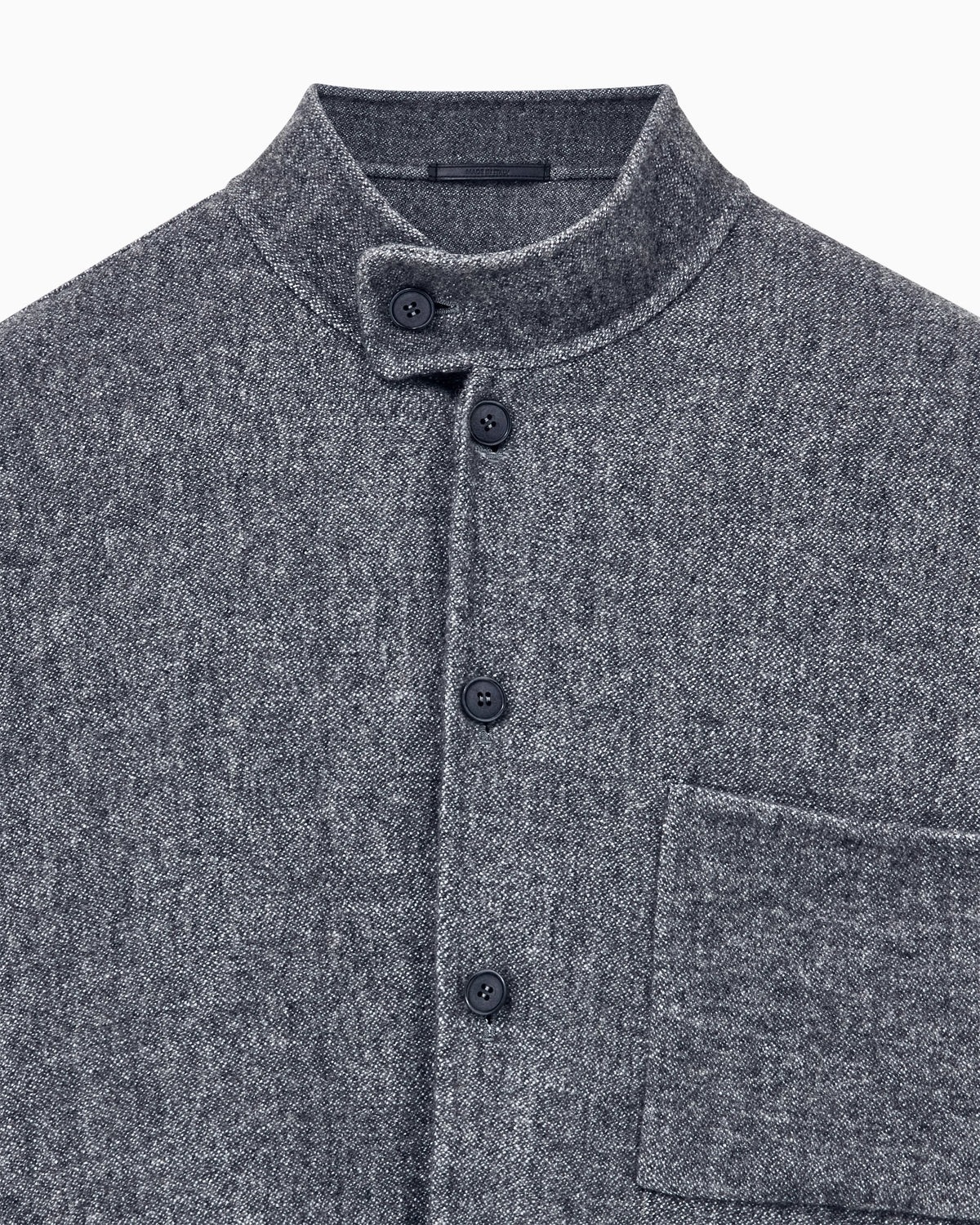 Shirt oversized in silk and cashmere