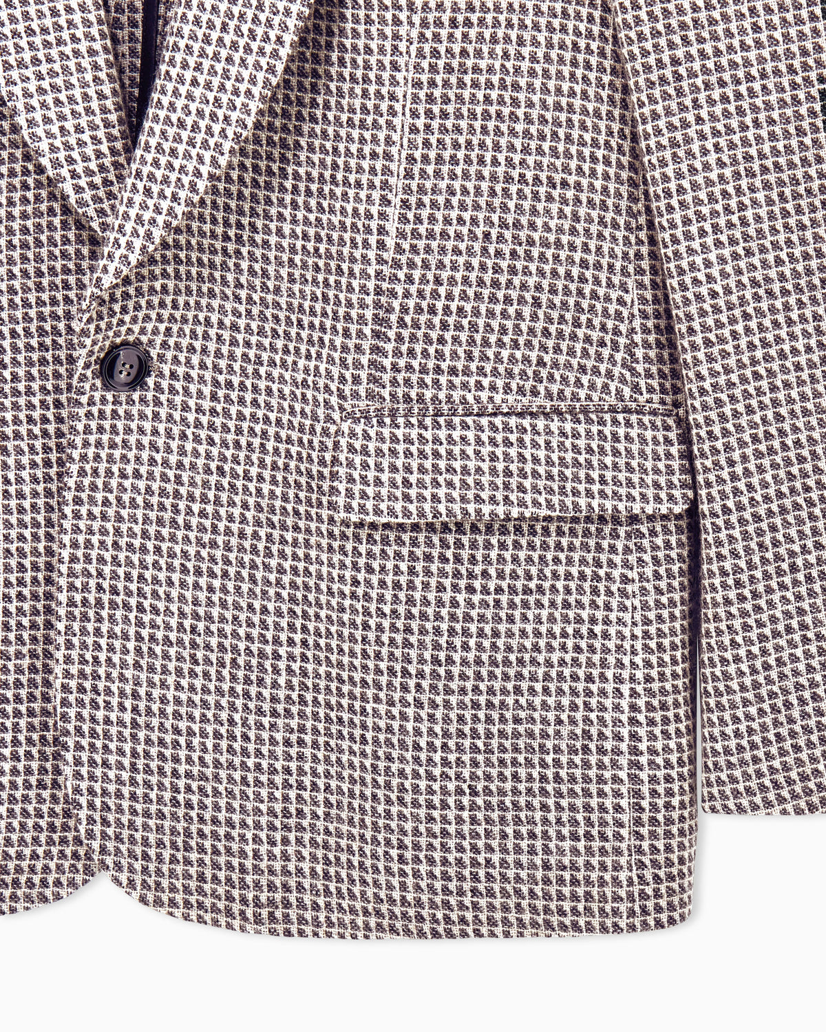 Blazer Heritage oversized cashmere wool micro jacquard knit
