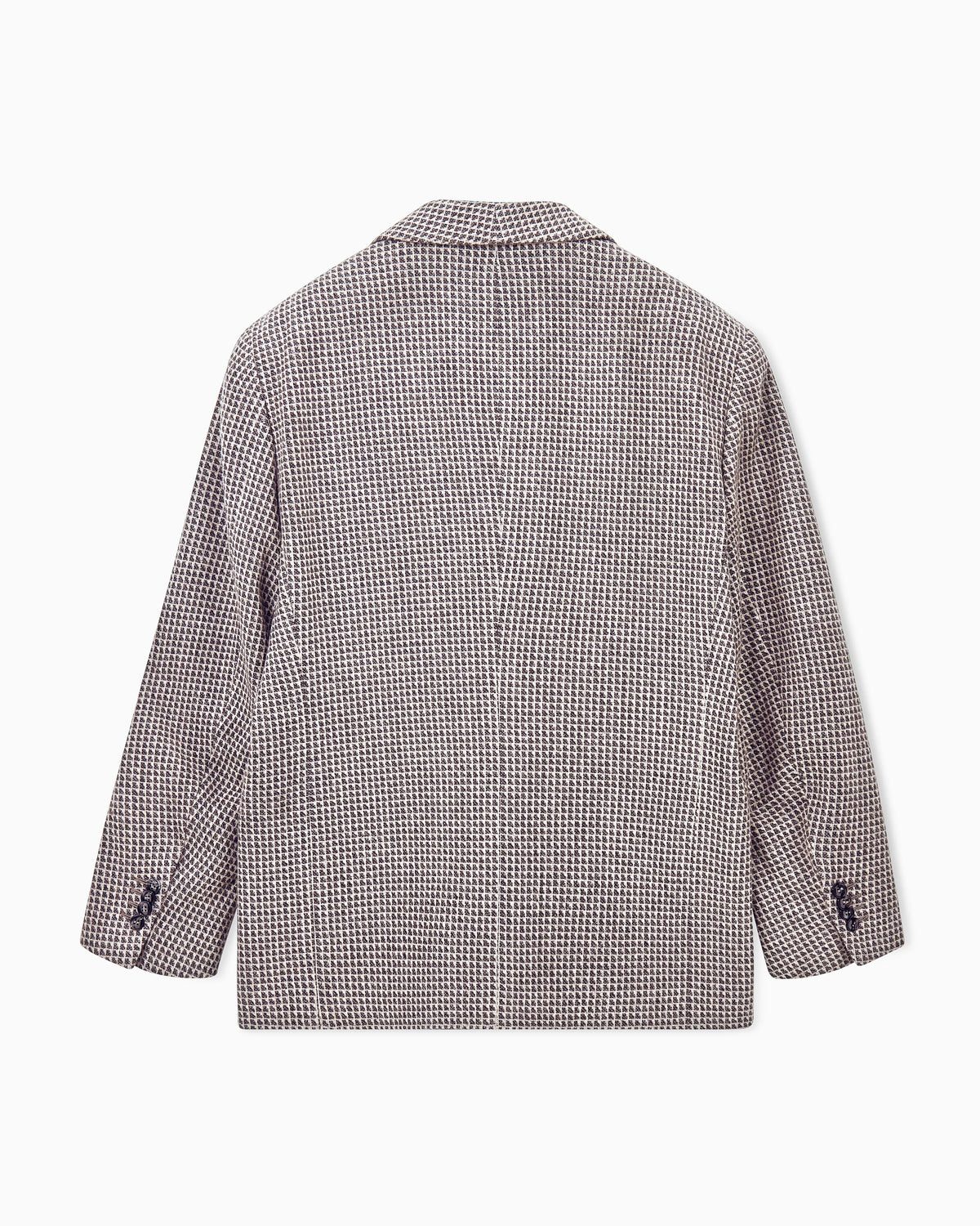 Blazer Heritage oversized cashmere wool micro jacquard knit