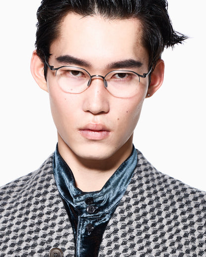 Blazer regular fit geometric wool and cashmere jacquard