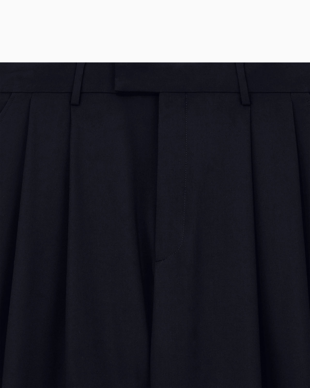 Trouser oversized in virgin wool crepe