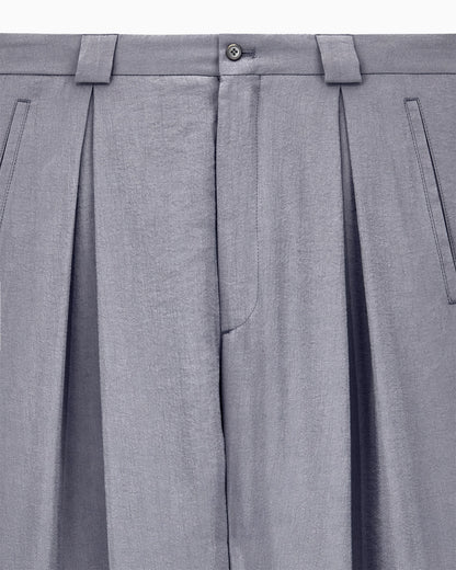 Oversized trousers in a washed silk blend