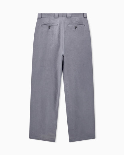 Oversized trousers in a washed silk blend