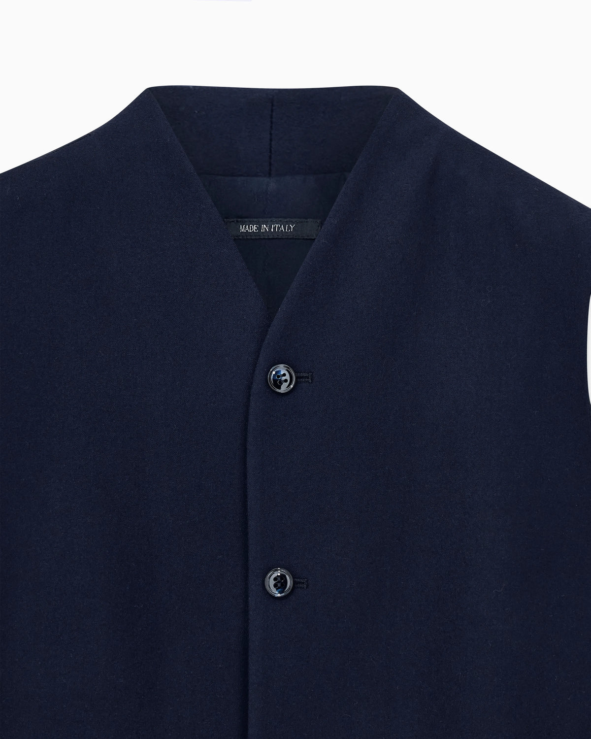 Waistcoat regular fit in fluid virgin wool